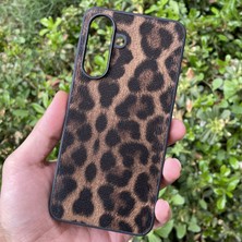 CepStok Samsung Galaxy A26 Kılıf Leopar Desenli Içi Kadife Kapak