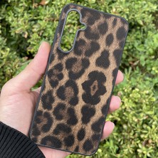 CepStok Samsung Galaxy S24 Fe Kılıf Leopar Desenli Içi Kadife Kapak