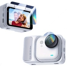 Teknoroket INSTA360 Go Ultra Temperli Cam Ekran Koruyucu 9h (2 Parça: Arka Ekran ve Lens)