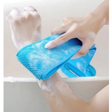 Çift Taraflı Banyo Hamam Lifi, Silikon Masajlı, Yumuşak Duş Lifi, Banyo Kesesi,