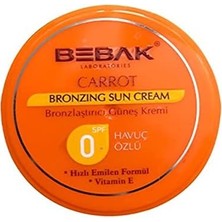 Bebak Spf 0 Güneş Kremi Havuç Özlü Kavanoz 100 ml Yeni