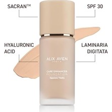 Alix Avien Kırışıklık Karşıtı Nemlendirici SPF30 Parlak Bitişli Fondöten Care Enhancer 809 Peach Buff