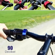 WİderMarkt Bisiklet Zili 90 Db - Alüminyum Gövdeli, Su Geçirmez, Güçlü/yüksek Sesli Gidon Tipi Bisiklet Çanı
