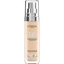 L'oréal Paris ''True'' Match 2n Nötr Alt Ton Bakım Yapan Fondöten Doğal Bitiriş ve Nemlendirme 30 ml