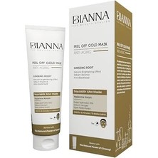 Bianna Altın Maske 100 ml Antiaging Yaşlanma Karşıtı Soyulabilir Maske Ginseng Siyah Nokta Karşıtı Özellik