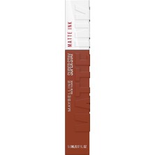 Maybelline New York Super Stay Matte Ink Likit Mat Ruj - 75 Fighter (Kahverengi)