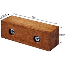 Masa Mobilya Koltuk Ayak Yükseltici 4'lü Set Boy 25 mm En 8 cm Kahverengi