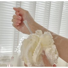 Busstier Sihirli Köpürtücü Banyo Süngeri - Ponponlu Yumuşak Banyo Lifi, Yoğun Köpük Için Pratik ve Dayanıklı Temizlik Süngeri