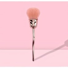 Rosegold Gül Şeklinde Pudra ve Allık Fırçası Yumuşacık Makyaj Fırçası