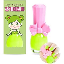 Pinky Cosmetic I'm Pinky Kids Nail Paint Neon Green Çocuklar Için Soyulabilir Oje