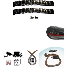 GMS Cg Mondial Depo Yazı Takımı Siyah Metal Vidalar Dahil+Buji Kablo Kılıfı Nikel