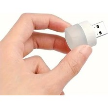 USB LED Küçük Beyaz Işık, USB Mini LED Lamba, Koridor, Tuvalet, Oturma Odası, Çocuk Odası Için Rehber Gece Aydınlatma Işığı (2 Adet)