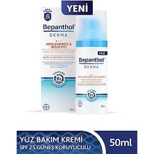 Bepanthol Derma SPF 25 Yüz Bakım Kremi 50 ml + 5 Adet Cilt Bakım Kremi 3.5 g Kuru Ve Hassas Ciltler İçin