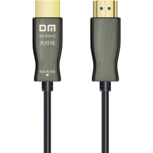 Dm HI050 4K 60Hz 2k 144Hz HDMI 2.0 Fiber Optik Görüntü ve Ses Aktarım Kablosu 50 Metre