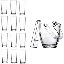 Rakı Bardak ve 14 Prç. Rakı Bardağı ve Buz Kovası Seti 1785618004000