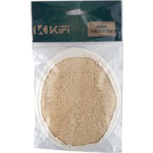 Kifi Doğal Kabak Oval Yüz Pedi - Çift Taraflı
