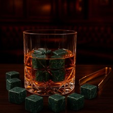 330 cc Paris Serisi Büyük Kadeh Viski Bardağı ve 4 Adet Viski Taşı Hediyeli