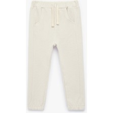 Koton Waffle Kumaş Pamuklu Beli Bağlamalı Lastikli Paça Jogger Eşofman Altı