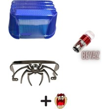 GMS Cg Çita Mavi Stop Camı+Örümcek+Stop Çakar Ampülü Beyaz +Hdiye Tzmnya Sticker