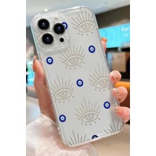 3gen Case Iphone 14 Pro Max Kılıf Desenli Şeffaf Silikon Kılıf Nazar3