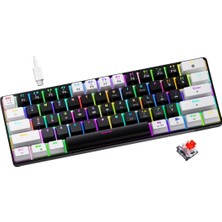 Mekanik Rgb Işıklı Gaming Oyuncu Klavyesi Red Switch Kablolu Gamer Klavye