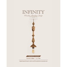 Ahşap Sarkıt Aydınlatma Avize La-18