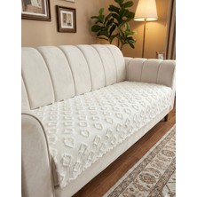 Şönil Bohem Kaymaz Koltuk Örtüsü 90X210 cm | 3 Kişilik Kanepe, Çekyat Örtüsü