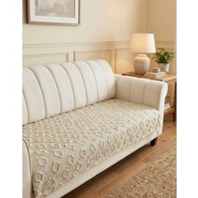 Şönil Bohem Kaymaz Koltuk Örtüsü 90X210 cm | 3 Kişilik Kanepe, Çekyat Örtüsü