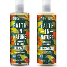 Faıth In Nature Grapefruit&orange%99 Doğal Tazeleyici Şampuan + Saç Kremi 400ML