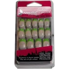 Nascita Şeffaf Yeşil French Takma Tırnak (24'lü)