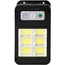 Solar Güneş Enerjili Lamba 6 Cop Beyaz LED Kıskaçlı Sokak Lambası Hareket Sensörlü Su Geçirmez USB Ile Telefon Şarj Özelliği Teras Bahçe Agaç Patika Garaj Balkon Dekorasyon Aydınlatması