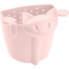 Açık Pembe Kedili Çay Süzgeci
