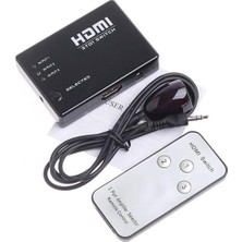 Temiz Pazar 3 Port HDMI Switch Çoklayıcı Çoğaltıcı Kumandalı