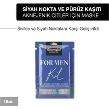 Dermokil For Men Siyah Nokta ve Sivilcelere Karşı Yüz Maskesi 15 ml x 3 Adet