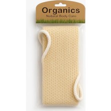 Organics Doğal Banyo Kesesi, Sırt Kesesi, 40X10 Cm, Bej