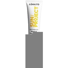 Görkito The Sun Project Yüksek Korumalı AYDINLATICI%100 Mineral Güneş Kremi High Protection Mineral Sun Cream 50+ Spf Pa++++ 40 ml