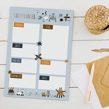 Masaüstü Planlayıcı Set - Haftalık, Günlük Planlayıcı - 50 Sayfa Tarihsiz Alışveriş, Iş Listesi, Görev, Yapılacaklar, Çalışma Planı Için To Do - 3 Parça - Bilim Serisi