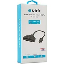 SL-USB-C76 Usb3.1 Type-C To Sata 7+15 Pin Çevirici