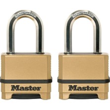 Dış Mekan Kombinasyon Kilidi, Ağır Hizmet Tipi Hava Koşullarına Dayanıklı Asma Kilit, Dış Mekan Kullanımı Için Sıfırlanabilir Şifreli Kilit, 2'li Paket, M175LFEC2, 3,0 x 5,0 x 9,8 Cm,