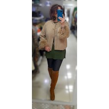 Boutique Bade Italyan Kürk Detaylı Gofreli Ceket