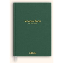 Le Memory Book Hatıra Defteri Altın Kenarlı Anı Albümü Yeşil