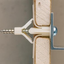 Alçıpan Dübeli, Yüksek Dayanımlı, Kolay Montajlı, Plastik, Duvar Tipi Uygulamalar Için, Beyaz (2 Mm, Adet, 20)