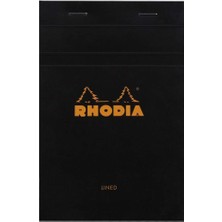 Çizgili Bloknot, Siyah, 110X170 mm