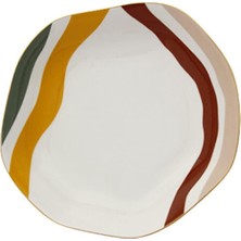 Çukur Tabak, 21 Cm, Desenli