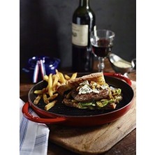 Grill Pans Çift Kulplu Döküm Izgara Tava