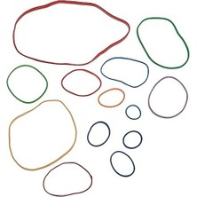 Diger Apli Renkli Paket Lastiği 100 gr Karışık Boy