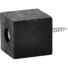 Masa Mobilya Koltuk Ayak Yükseltici 6'lı 25 mm Siyah Renk