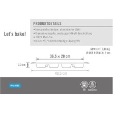 12'li Muffın Kalıbı, Siyah