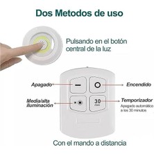 3'lü Set, Pille Çalışır, Uzaktan Kumandalı, Ayarlanabilir Parlaklık Ayarı, Otomatik Kapanma, Kablosuz Montaj, Yapışkan Bant Ile, LED Işık, Pille Çalışır