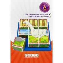 Uçan Hayvanlar 3D Puzzle - 9 Küp 6 Yapboz